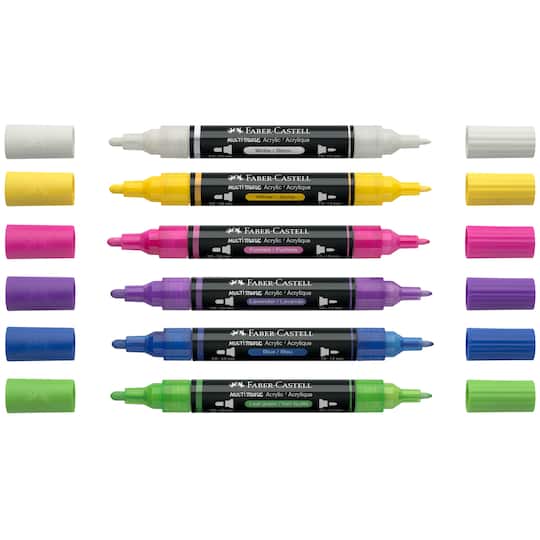 Faber-Castell® Brights Acrylic Paint Marker Set